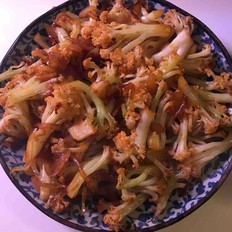 豆瓣酱炒椰菜花（福花）