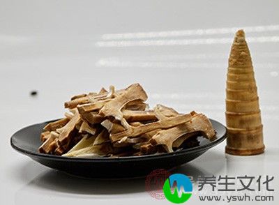 首先将竹笋剥去皮洗净，然后用刀拍破切成长段