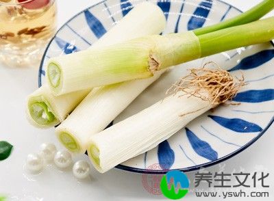 大葱含胡萝卜素、维生素B