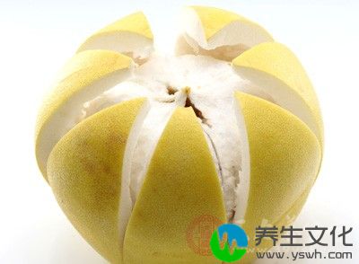 柚子味酸，可以理气化痰、润肺清肠