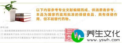 以下内容参考专业文献编辑而成，供消费者参考，本品为国家药监局批准的保健食品，具有保健作用，但不能代替药物