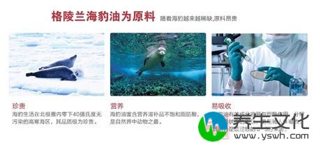 格陵兰海豹油为原料