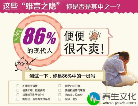 86%的现代人便便很不爽