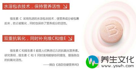 维生素C和E同时使用能够协同增效、增强各自的抗氧化活性