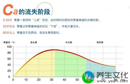 Ca的流失阶段