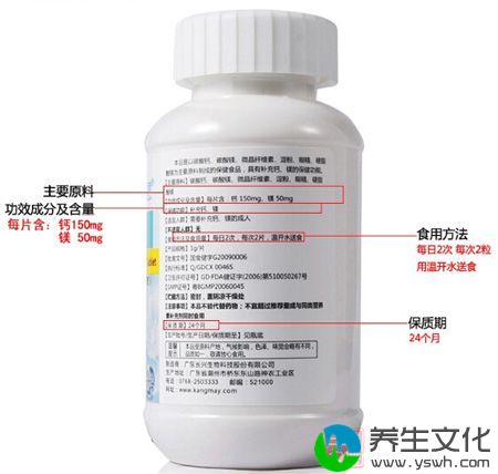 产品背面信息