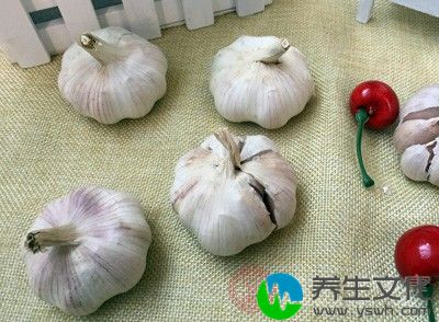 大蒜30g放入沸水中煮1分钟后捞出