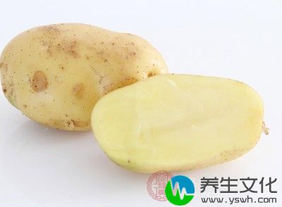 生土豆捣烂，涂患处