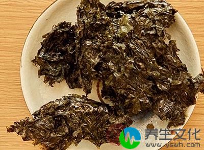 紫菜的有效成分对艾氏癌的抑制率53.2%