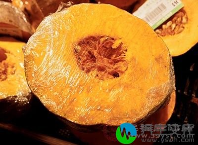 南瓜富含碳水化合物、果胶